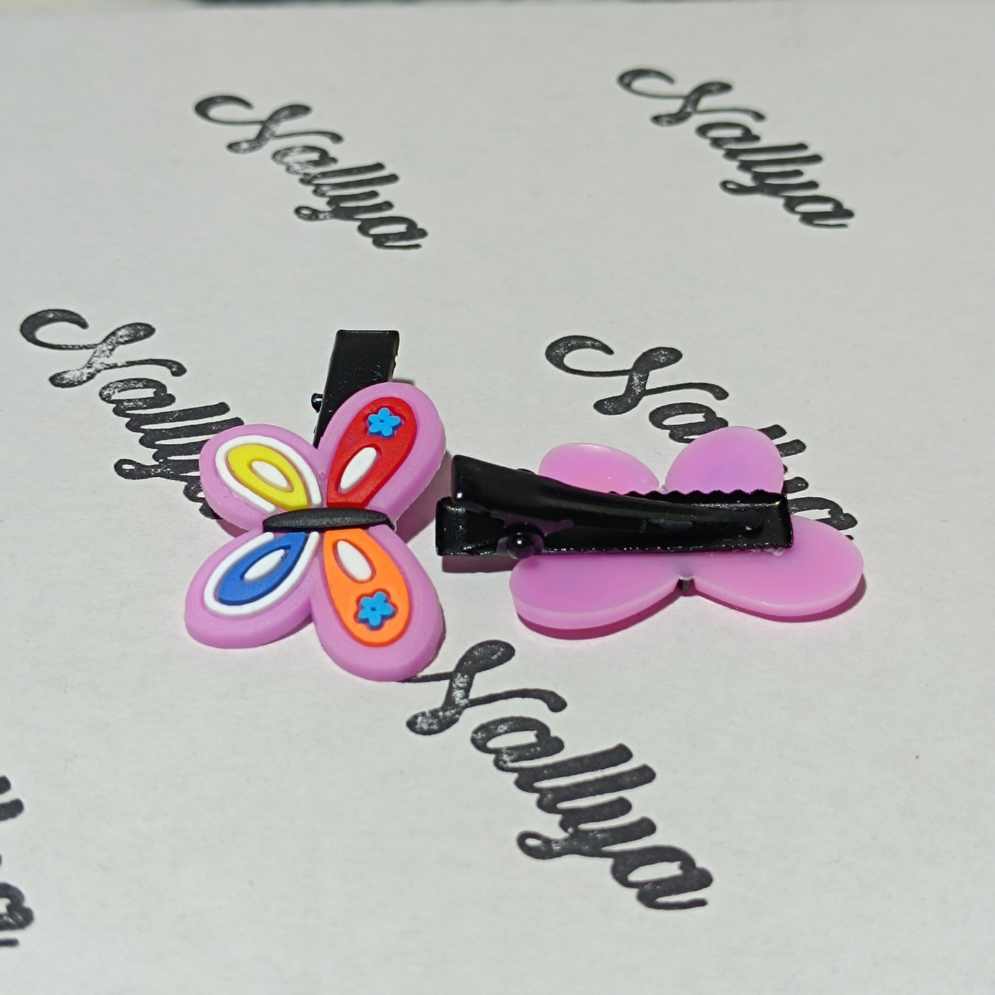 Barrettes x2 papillon