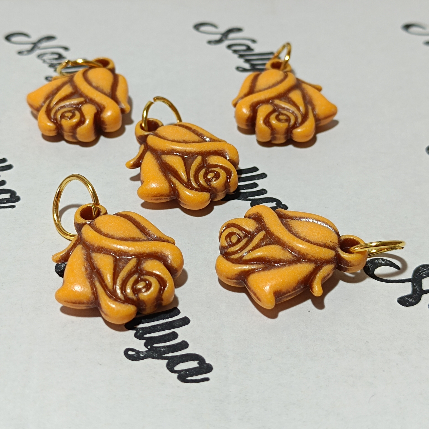 lot de 5 Anneaux roses