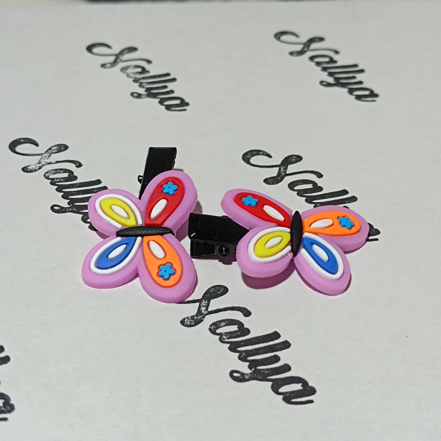 Barrettes x2 papillon