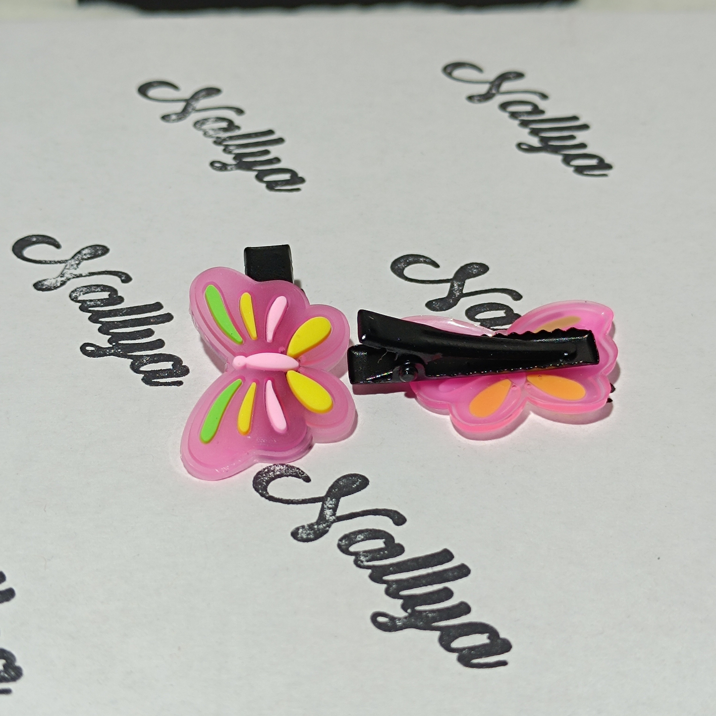 Barrettes x2 papillon
