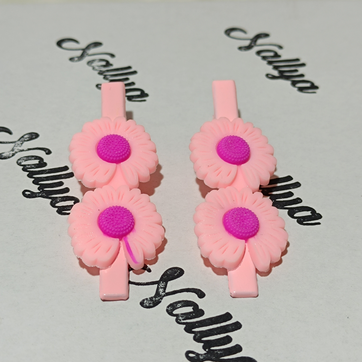 Barrettes x2 fleurs