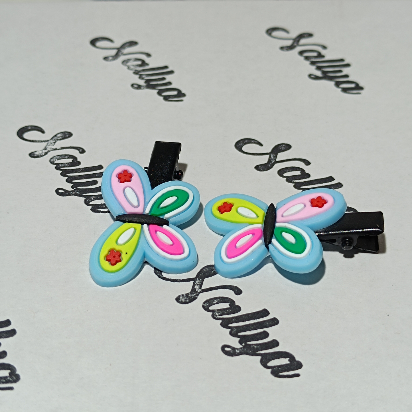 Barrettes x2 papillon
