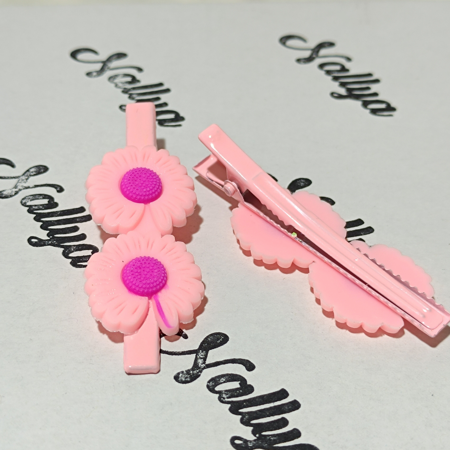 Barrettes x2 fleurs