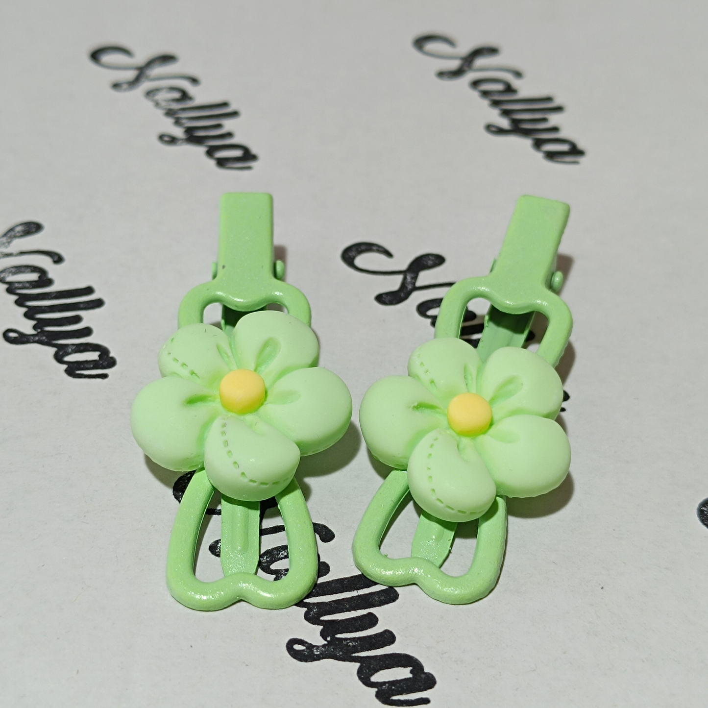 Barrettes x2 fleurs
