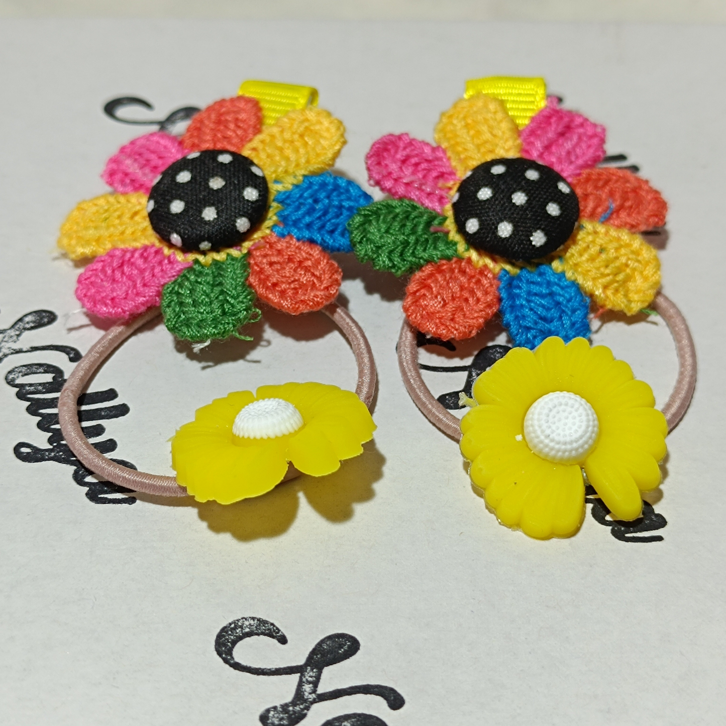Barrettes x2 fleurs
