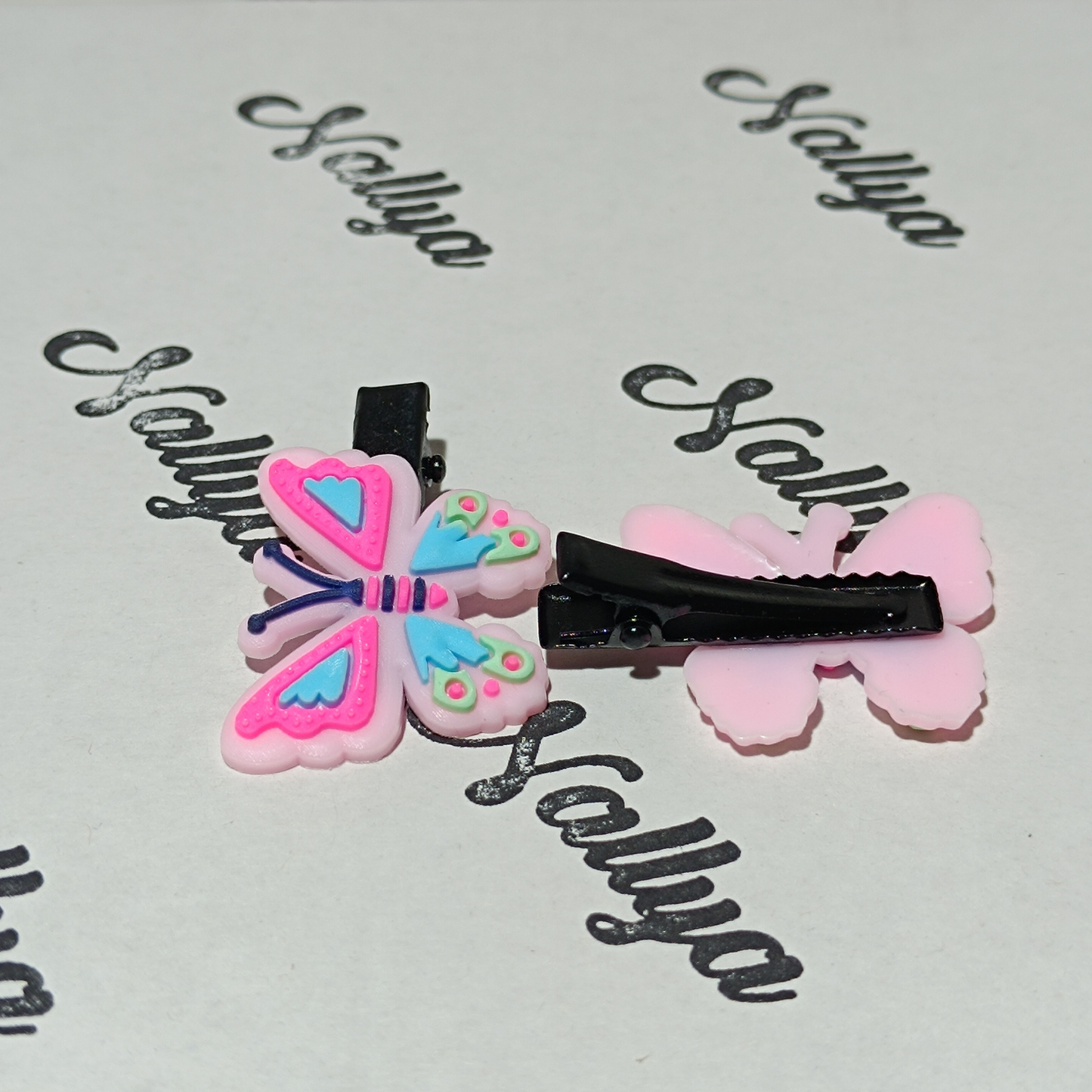 Barrettes x2 papillon