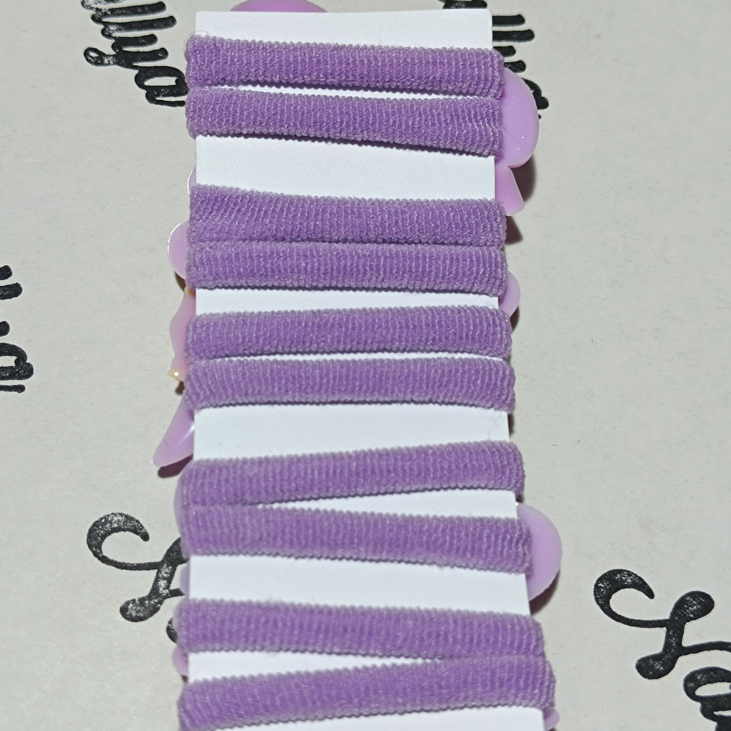 Lot de 10 mini chouchous violet