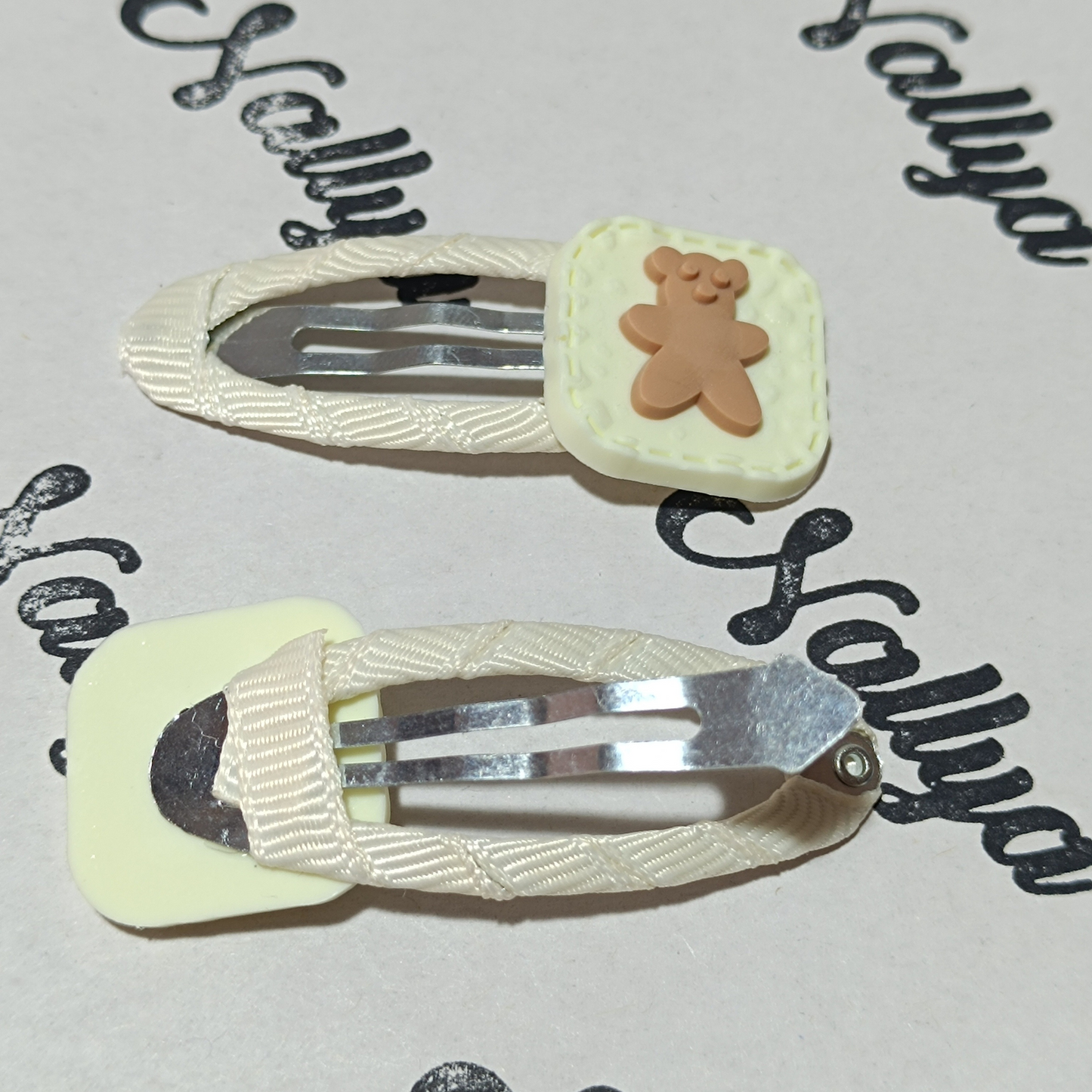 Barrettes x2 ourson