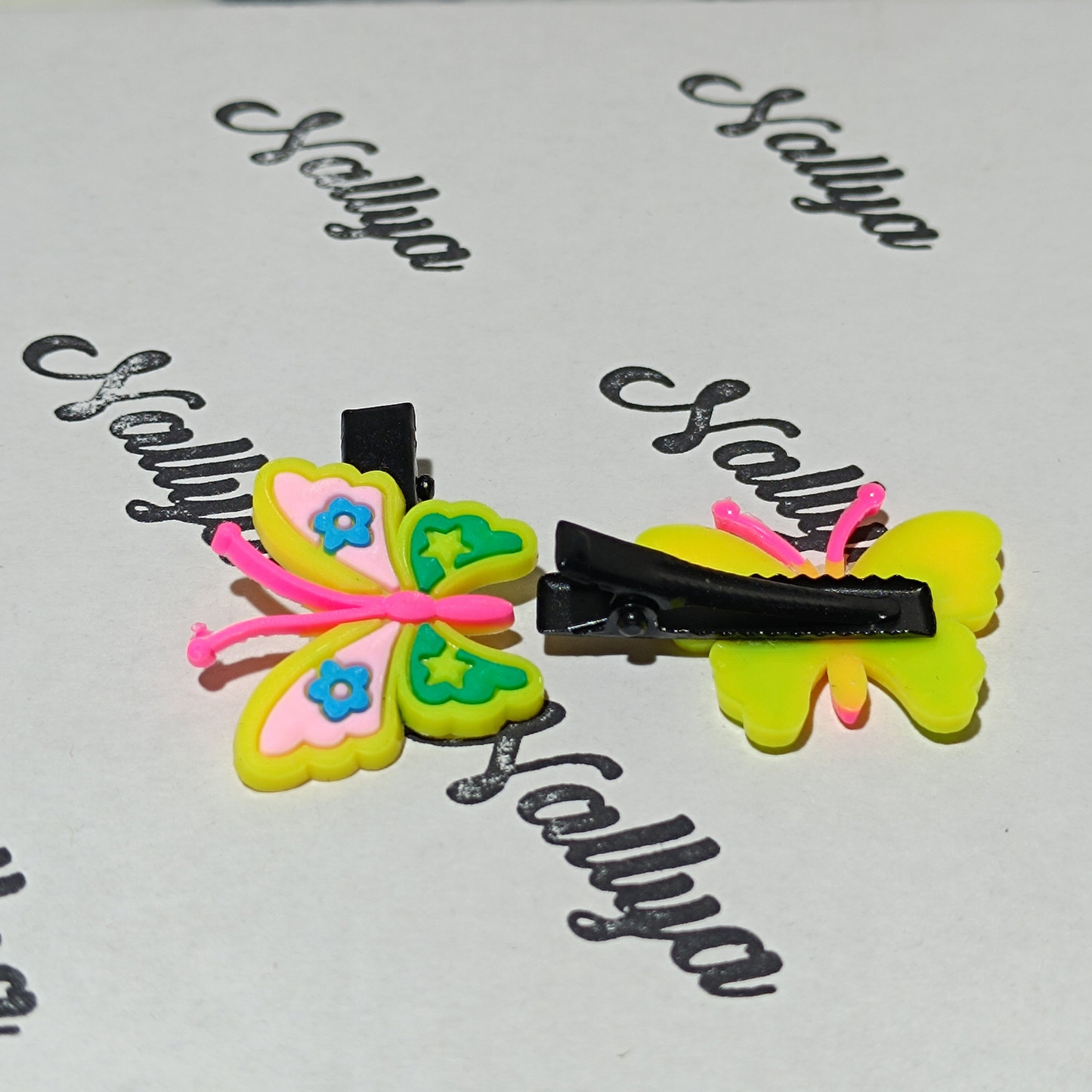 Barrettes x2 papillon