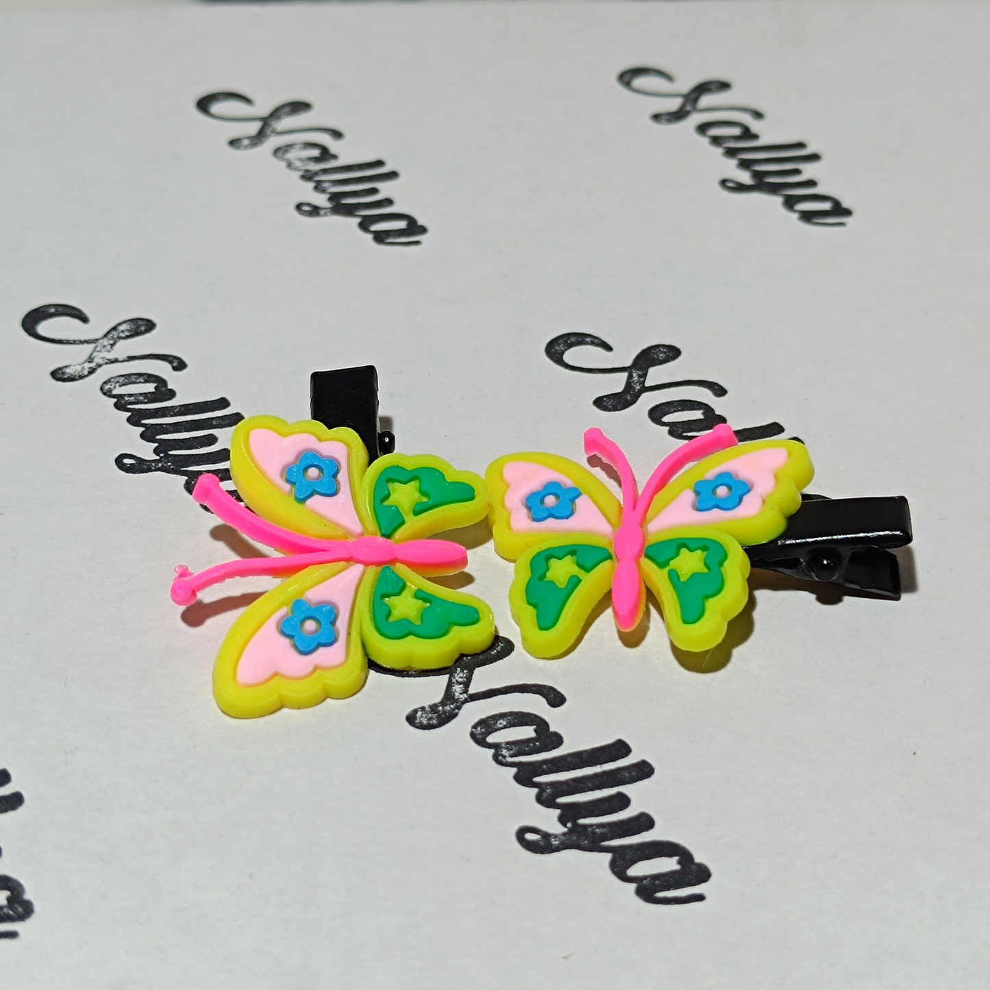 Barrettes x2 papillon