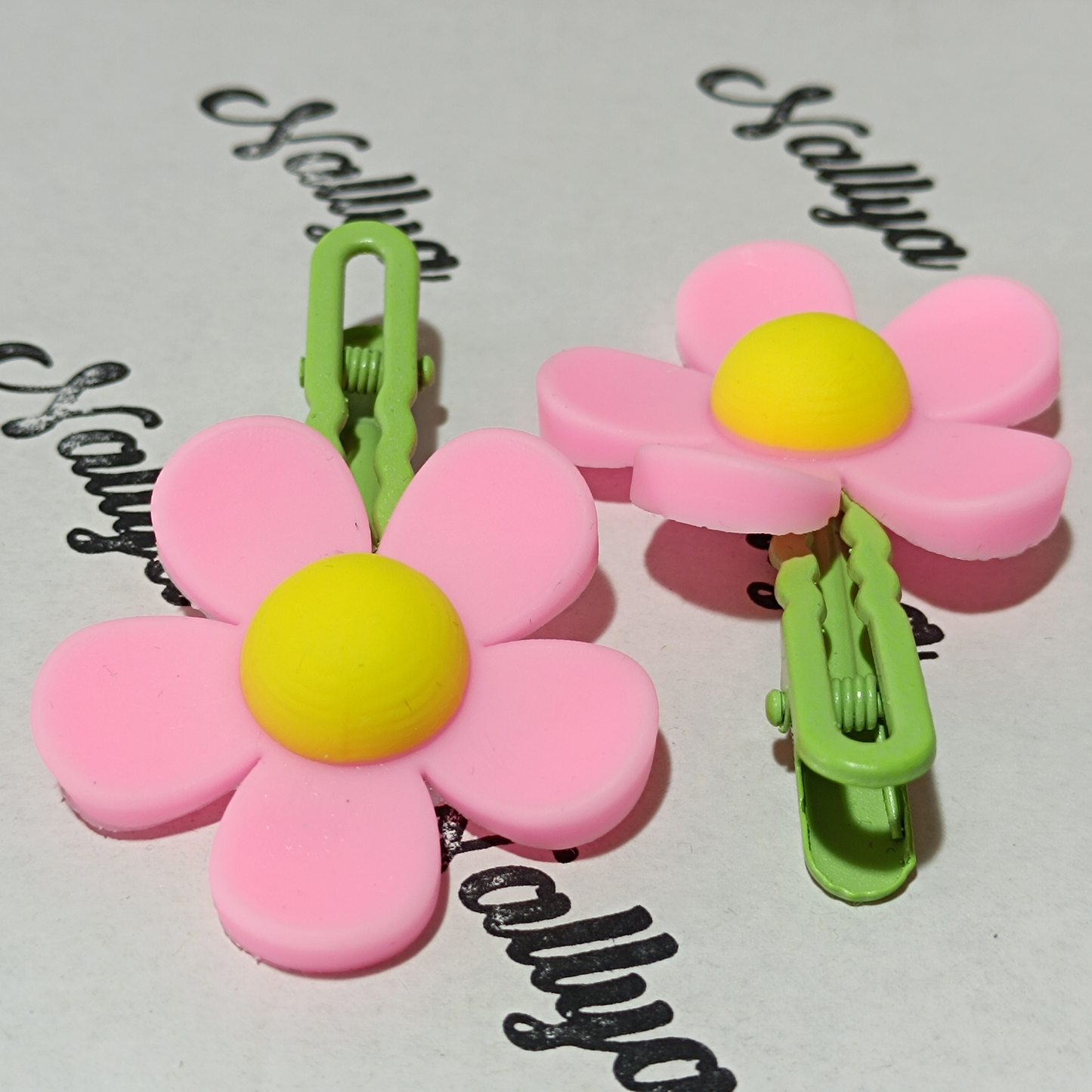 Barrettes x2 fleurs