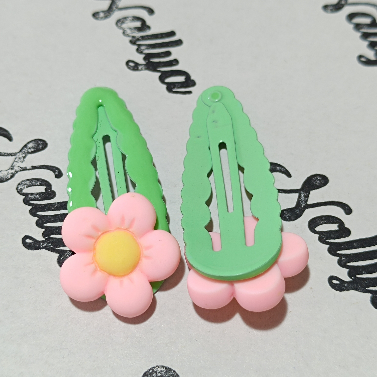 Barrettes x2 fleur