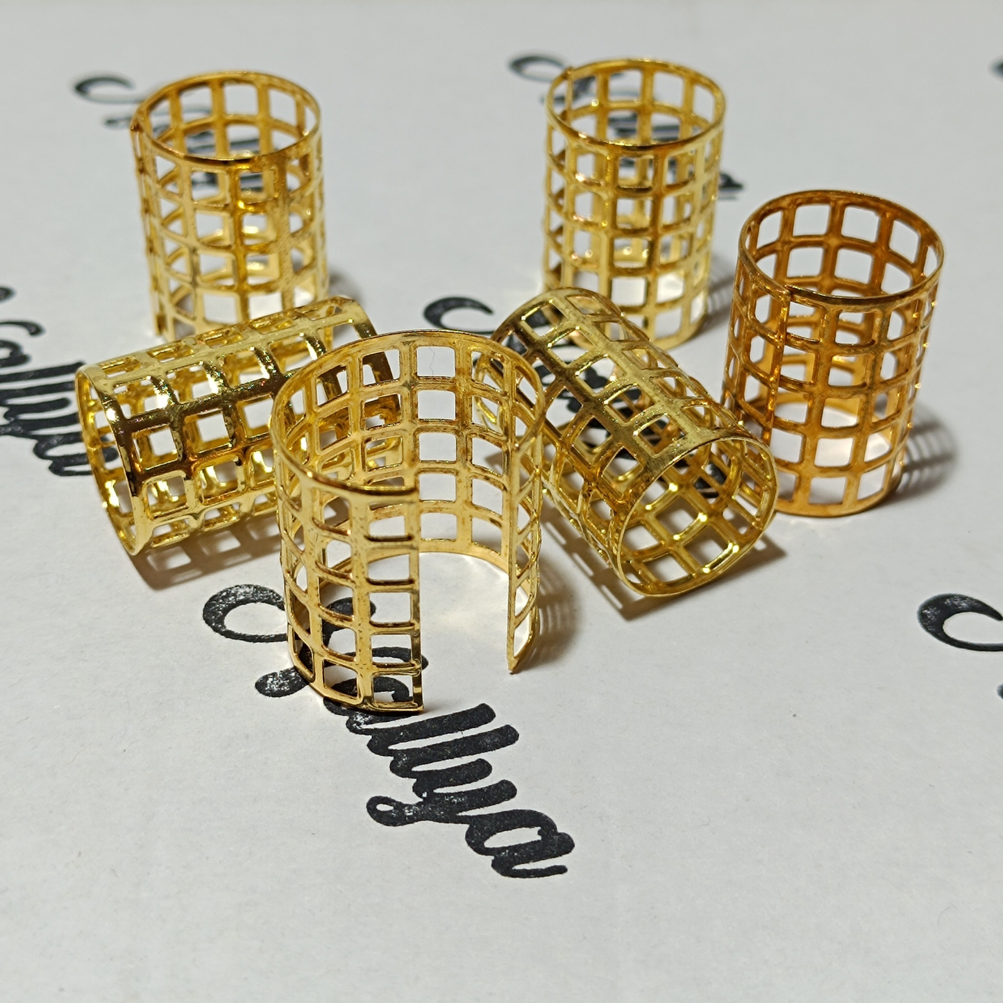 Lot de 6 grosses Bagues