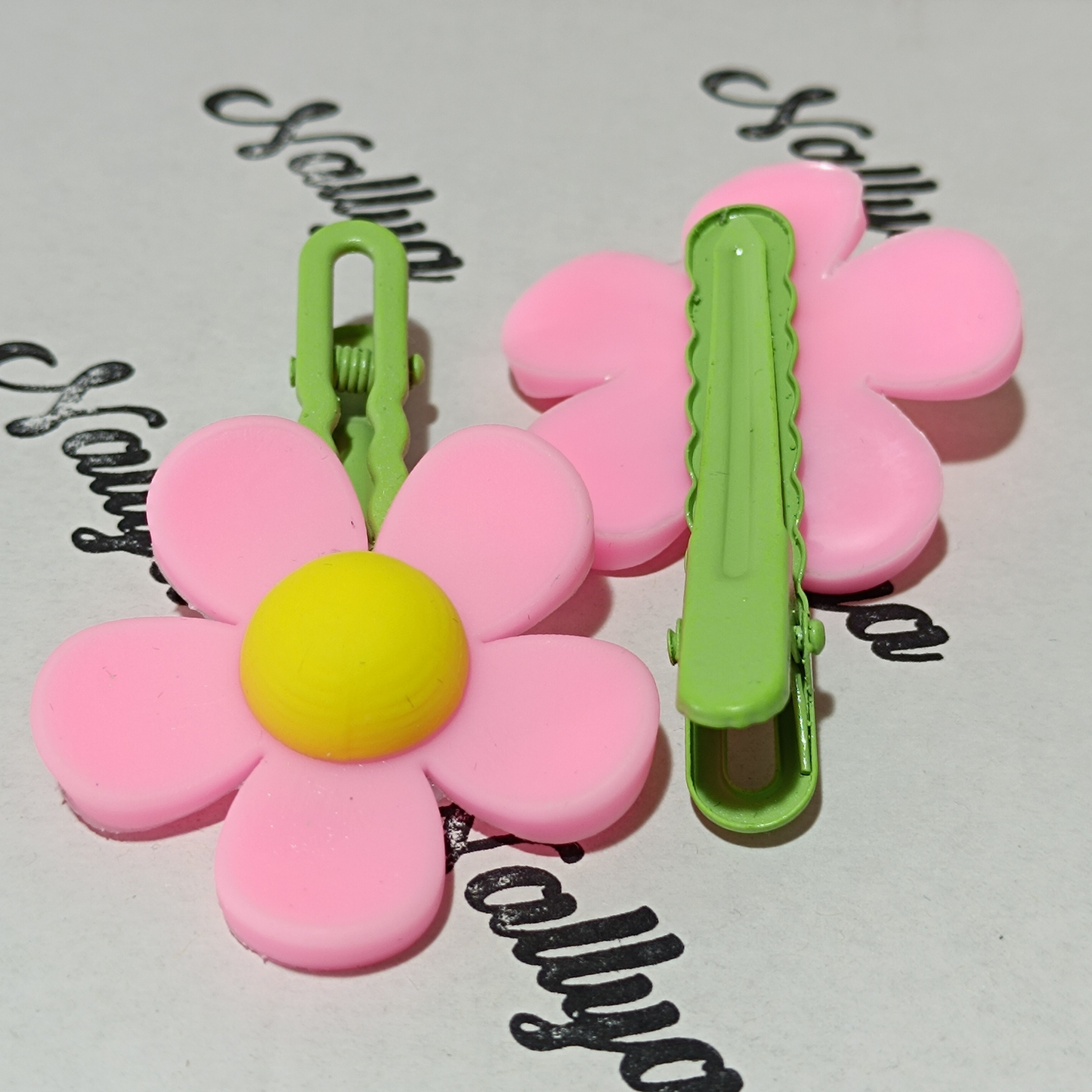 Barrettes x2 fleurs