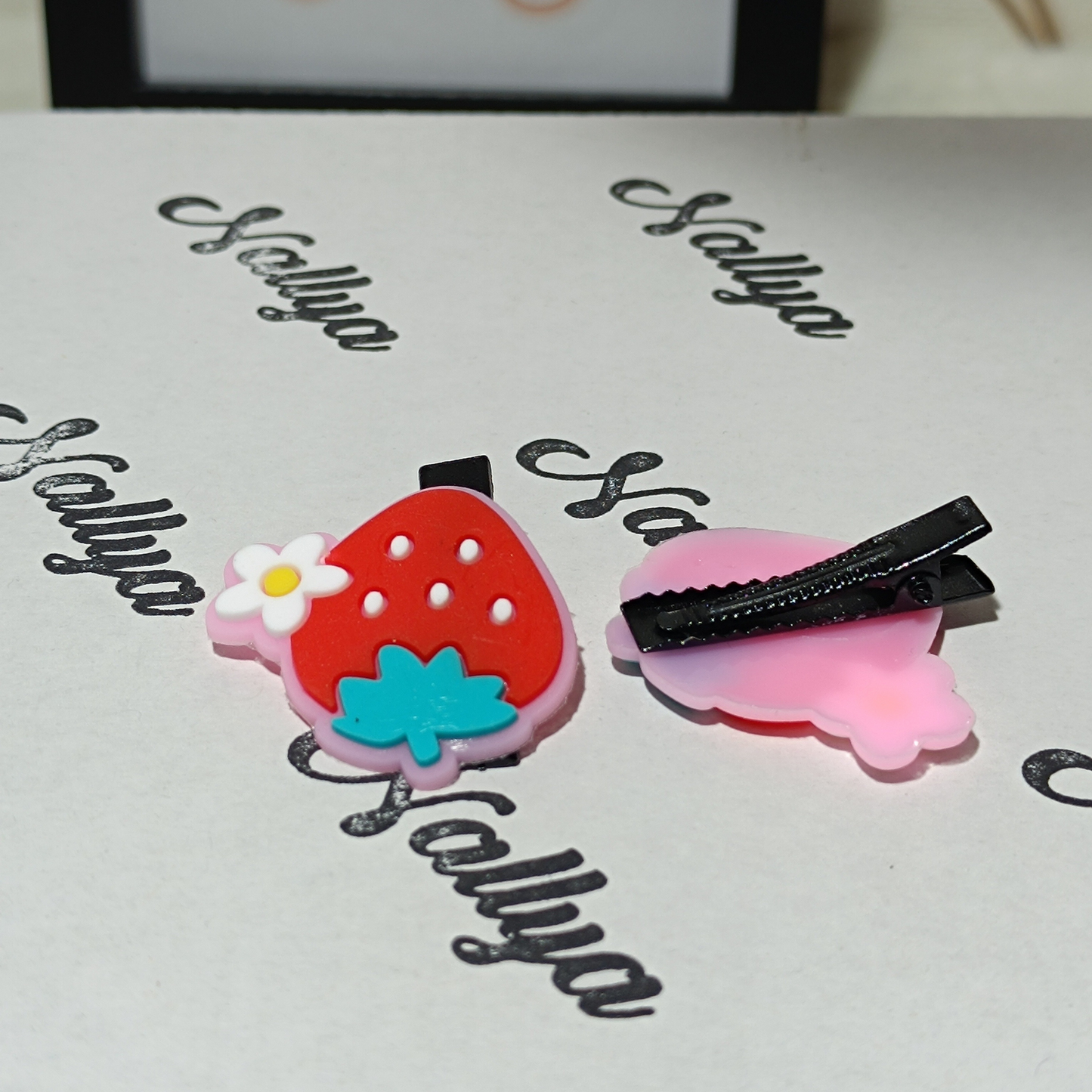 Barrettes x2 fraise