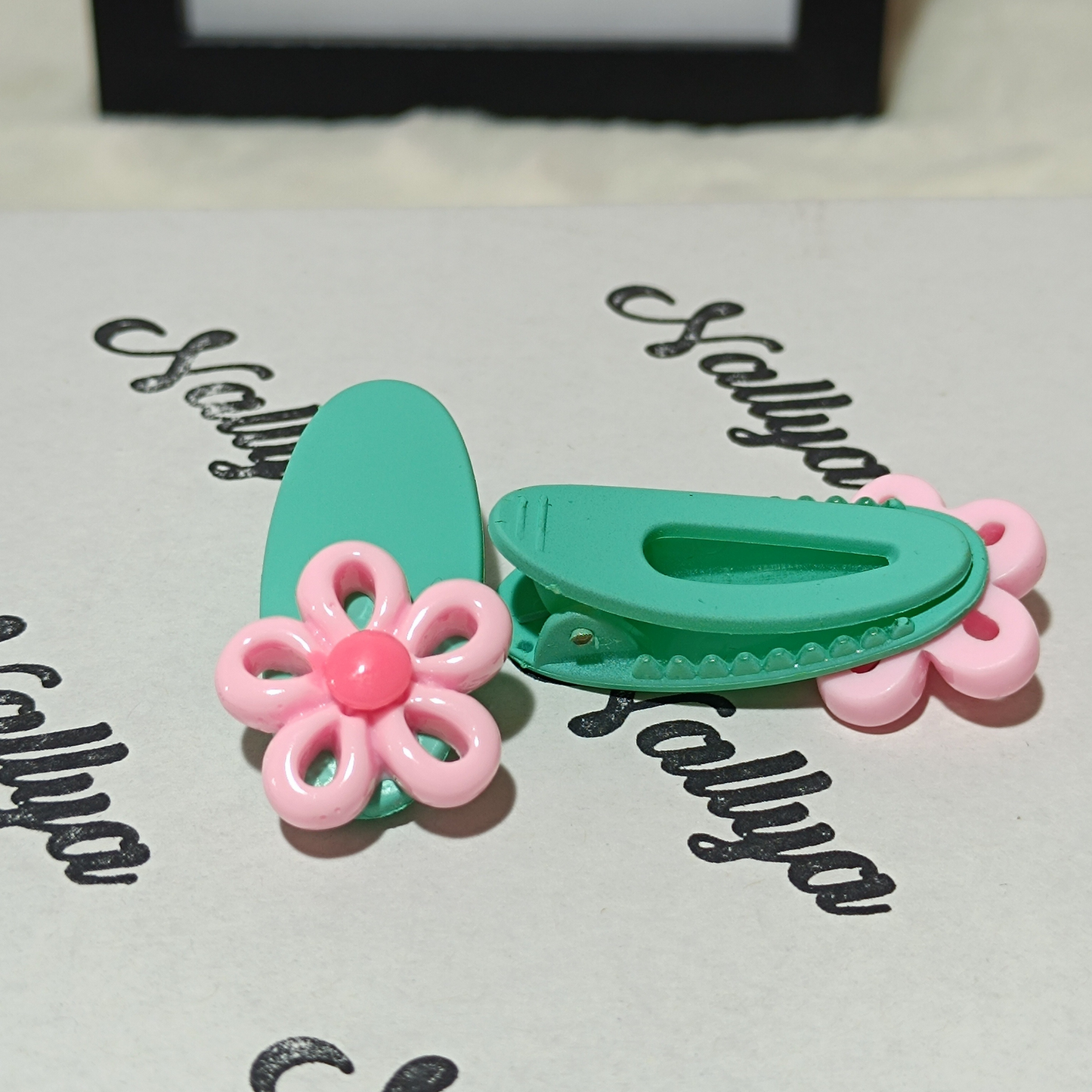 Barrettes x2 fleurs