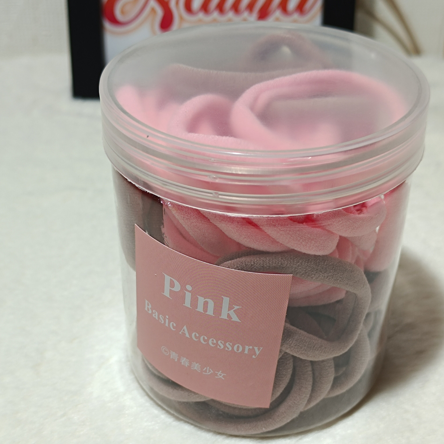 Boîte de 50 chouchous roses