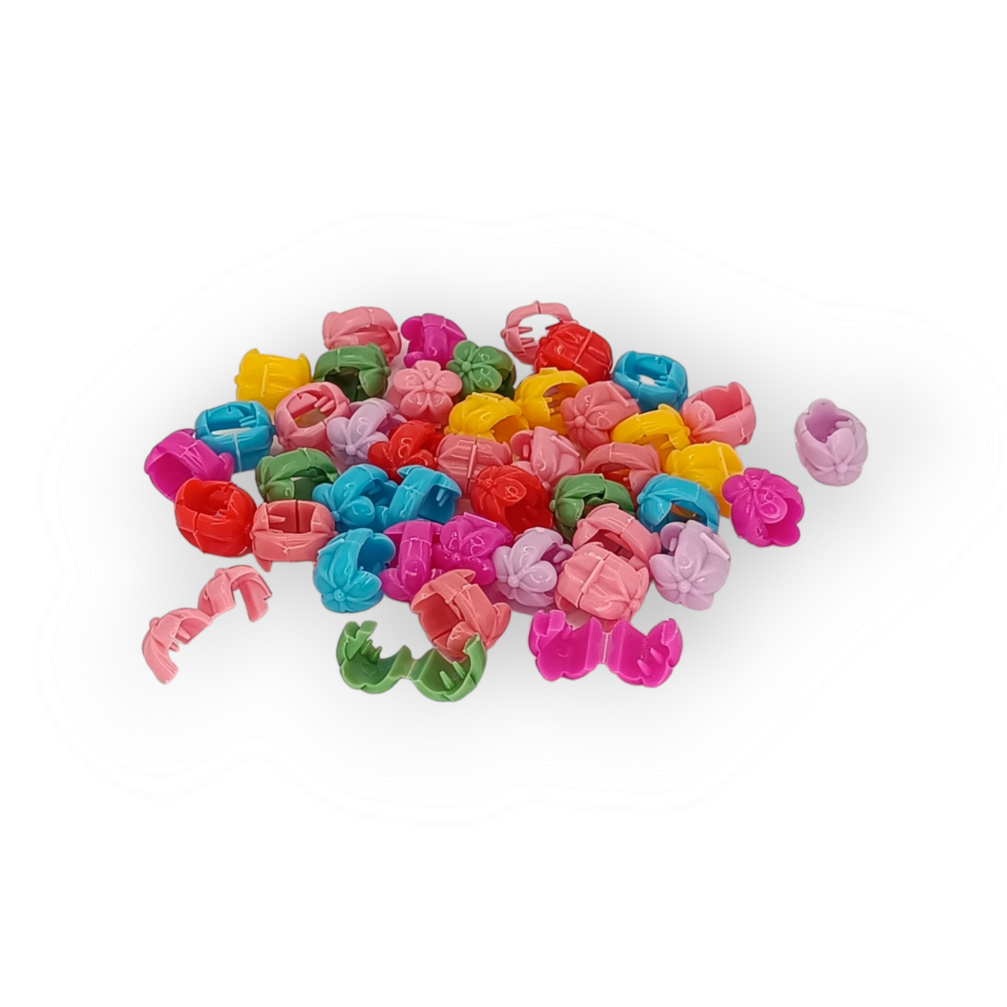 Lot de perles fleurs