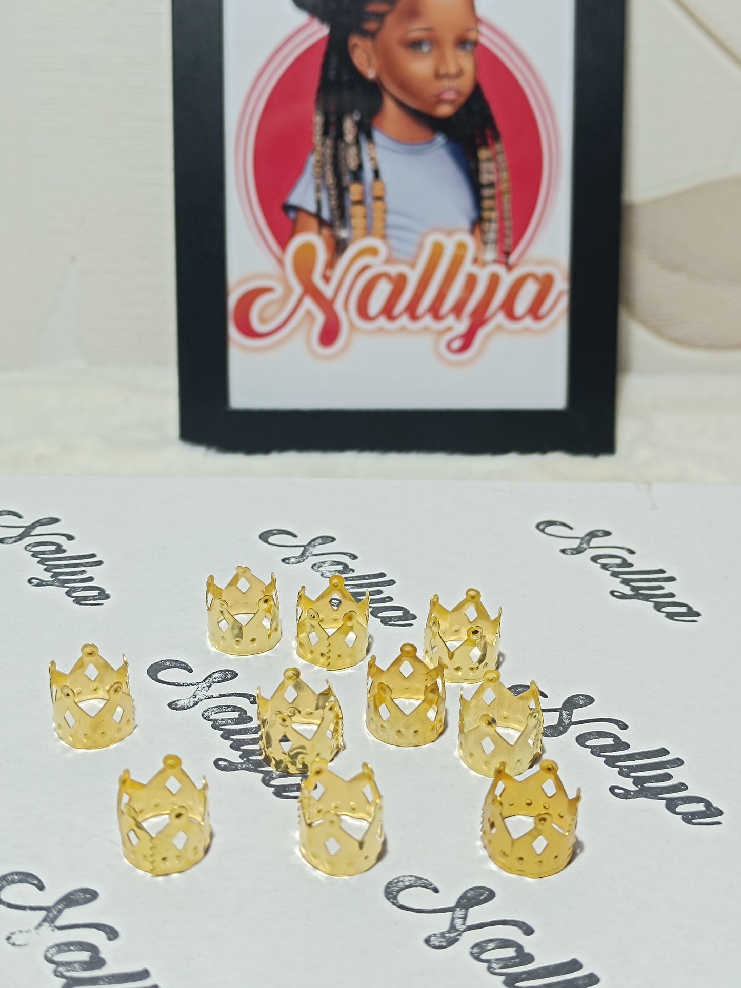 Lot de 10 Bagues couronne