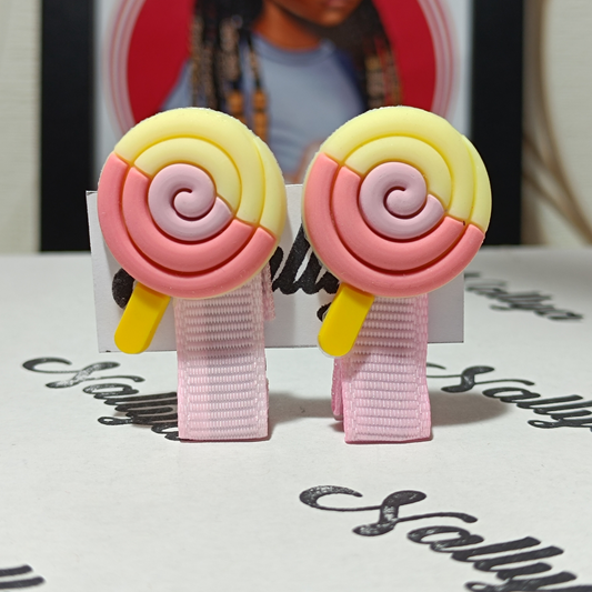 Barrettes x2 sucette