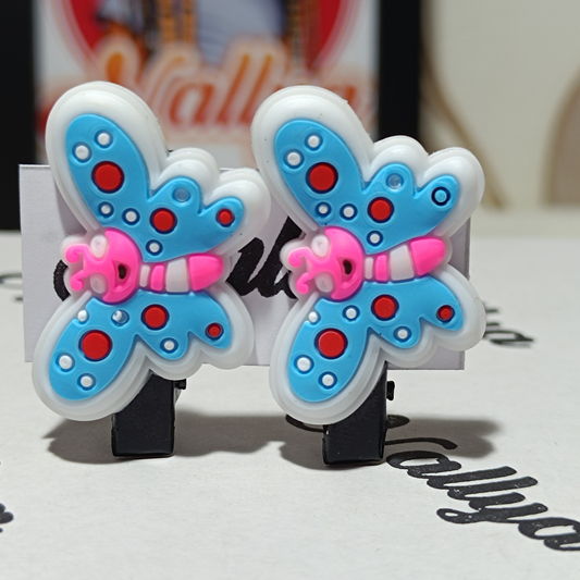 Barrettes x2 papillon