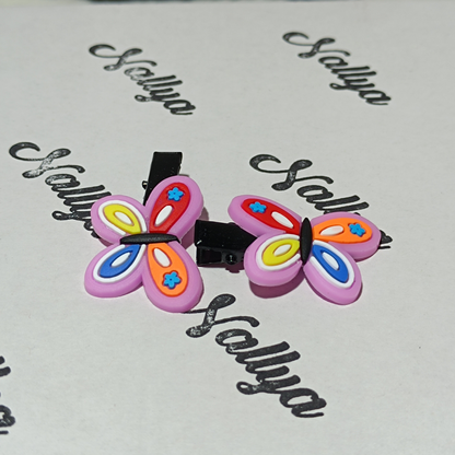 Barrettes x2 papillon
