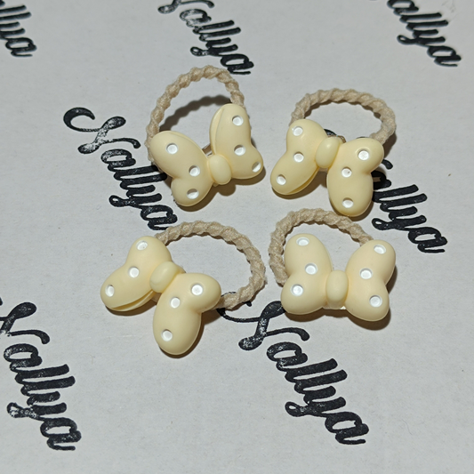 Élastique noeuds beige