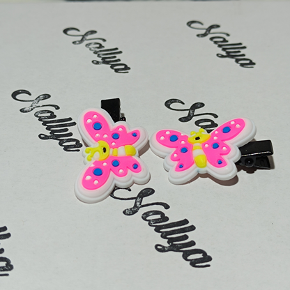 Barrettes x2 papillon