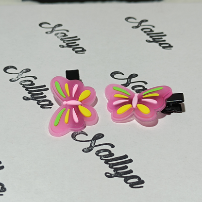 Barrettes x2 papillon