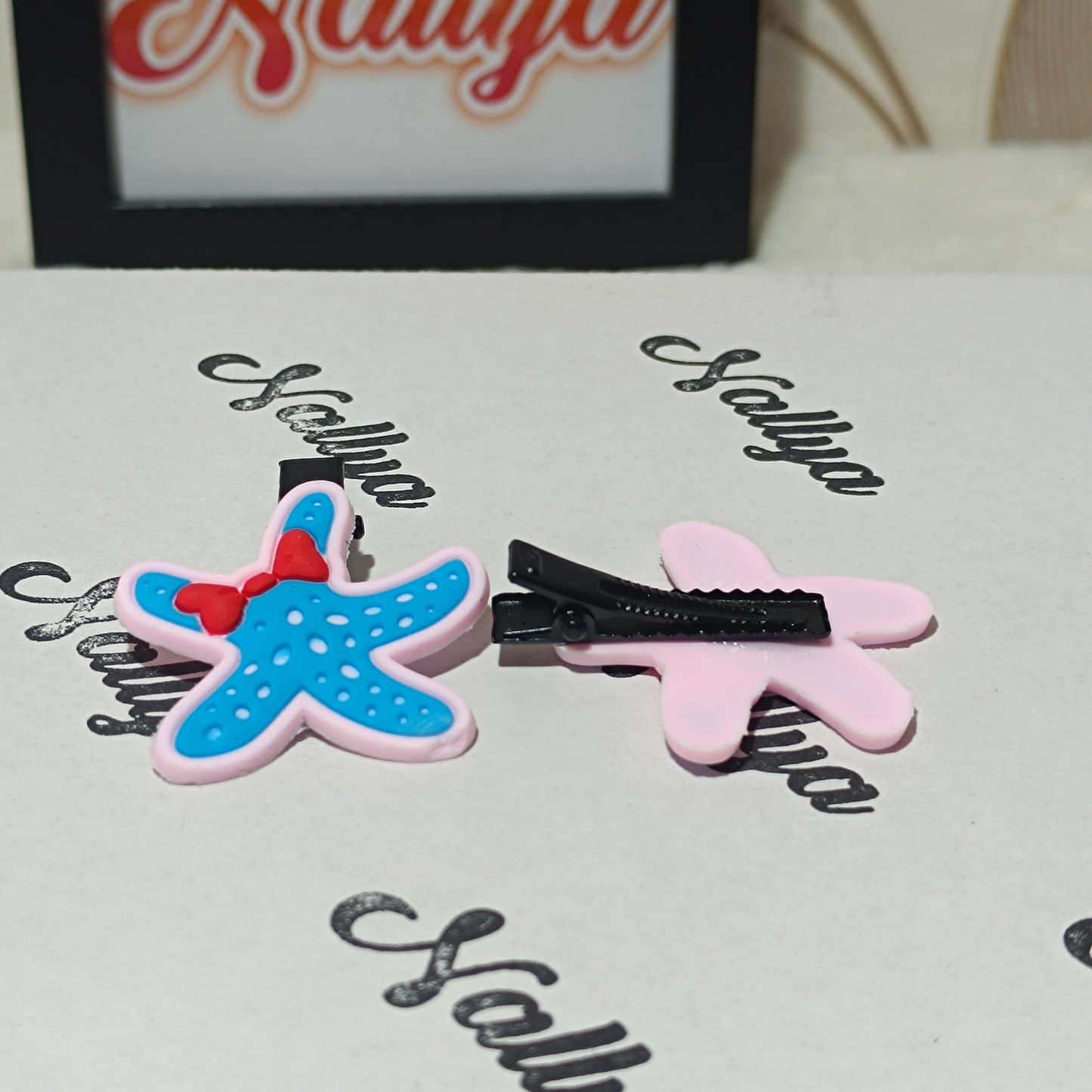 Barrettes x2 étoiles de mer