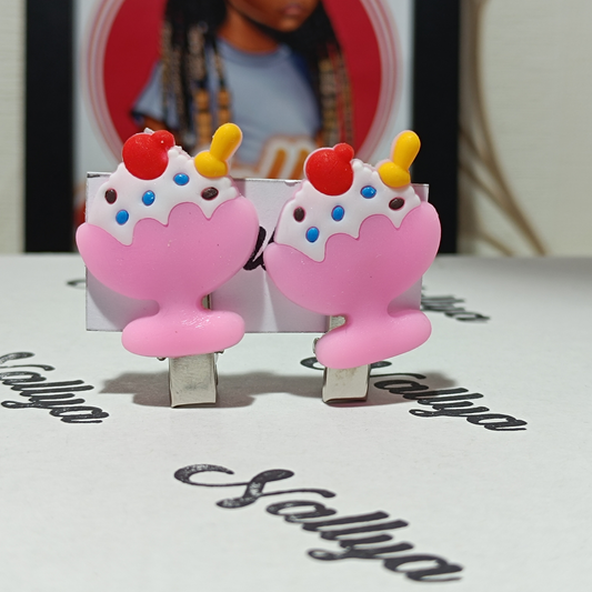 Barrettes x2 glace