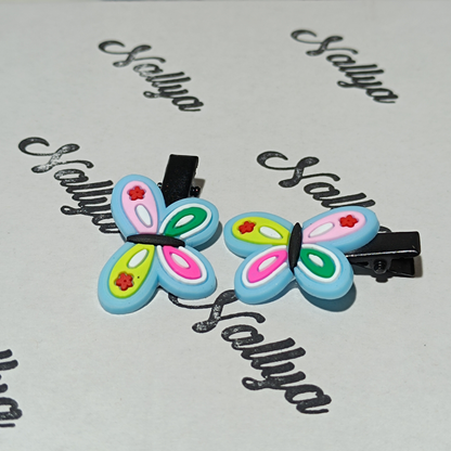 Barrettes x2 papillon