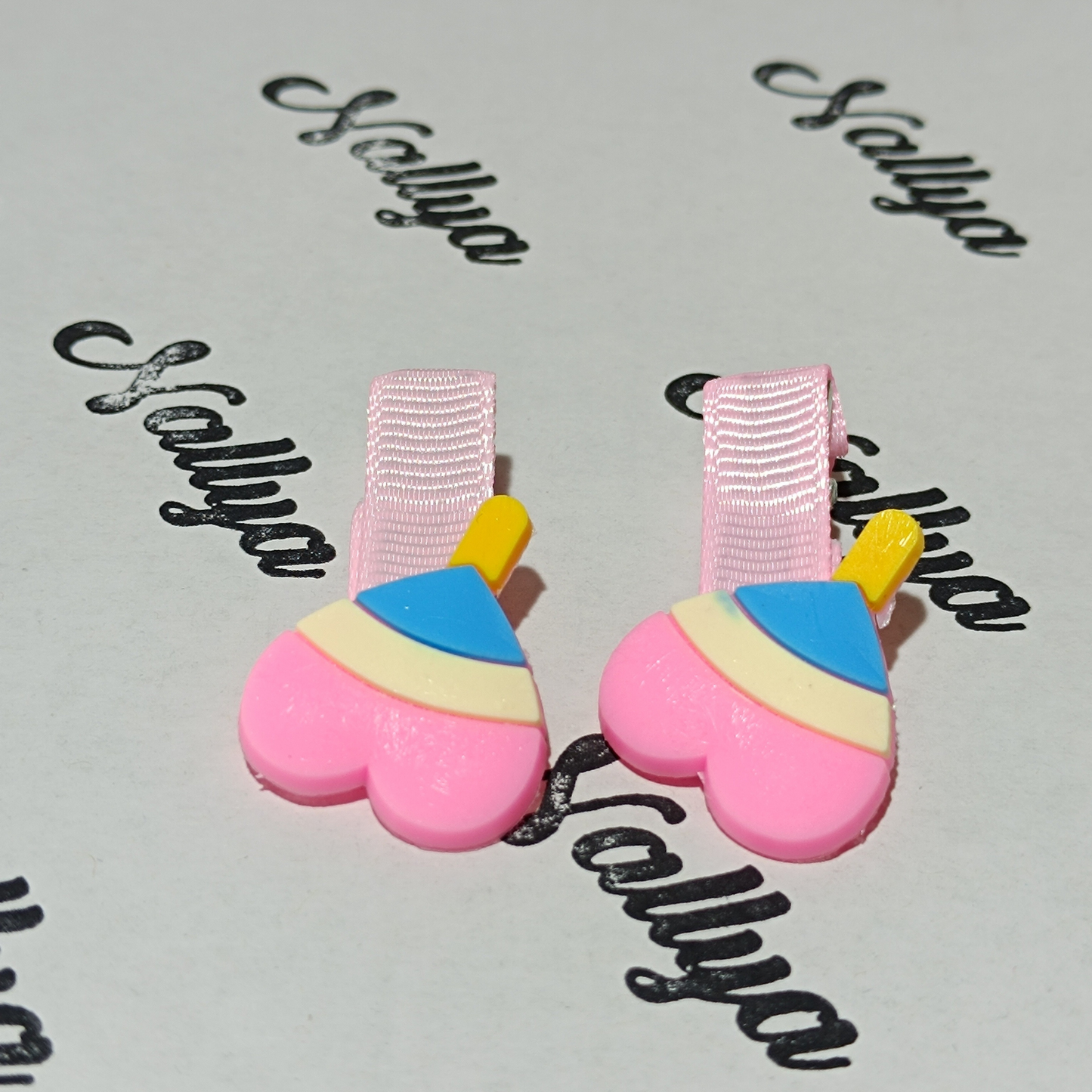 Barrettes x2 cœur