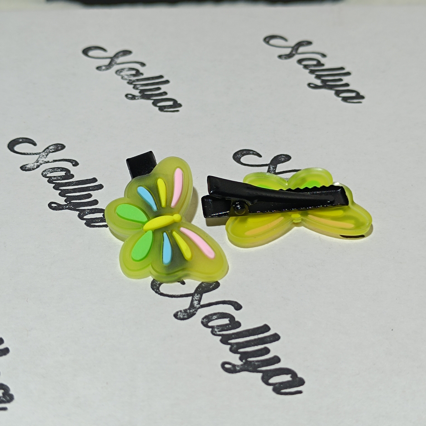Barrettes x2 papillon