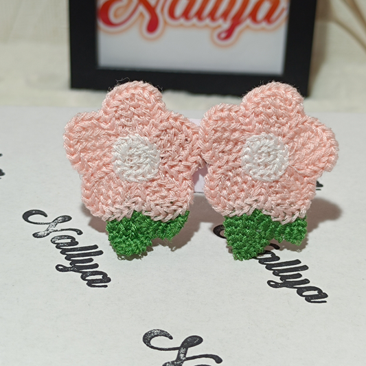 Barrettes x2 fleurs