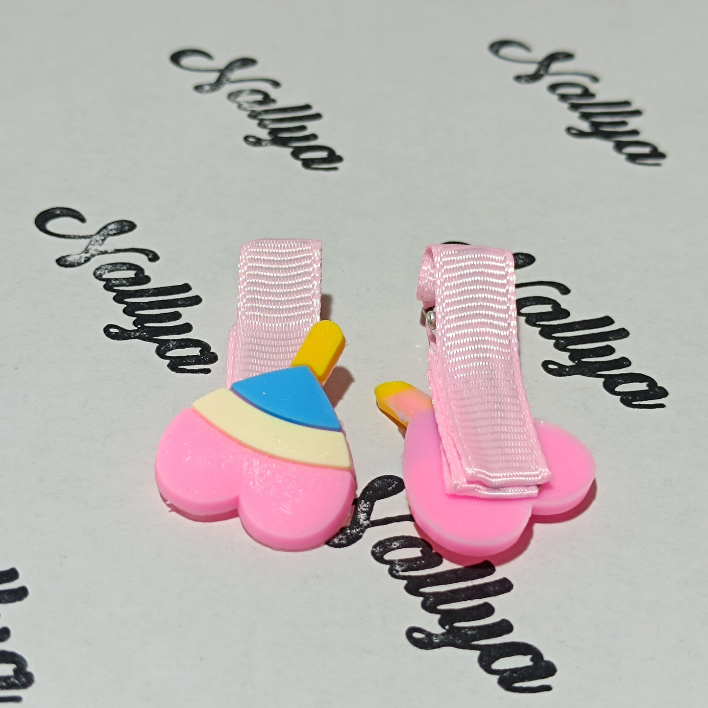 Barrettes x2 cœur