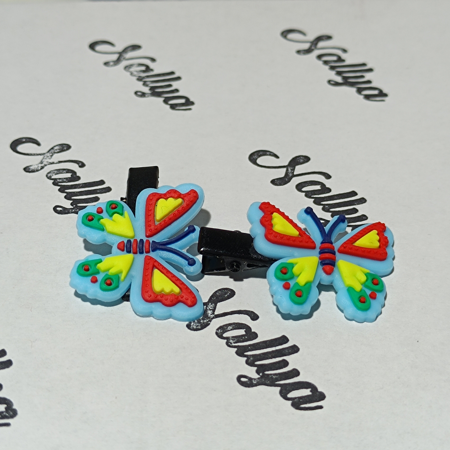 Barrettes x2 papillon