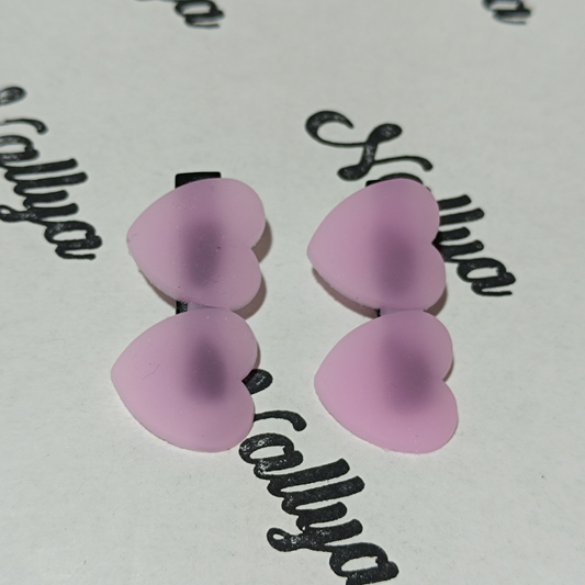 Barrettes x2 coeur