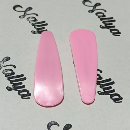 Barrettes x2 rose