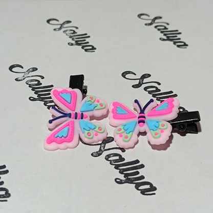 Barrettes x2 papillon