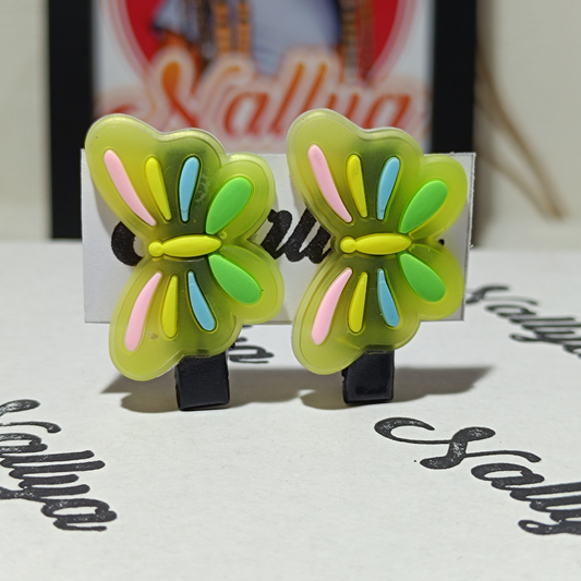 Barrettes x2 papillon