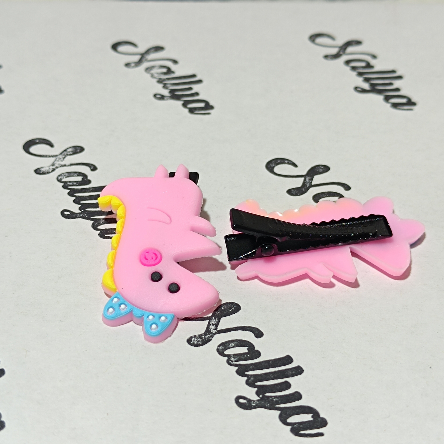 Barrettes x2 dinosaure