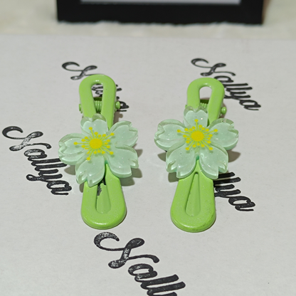 Barrettes x2 fleurs