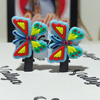 Barrettes x2 papillon