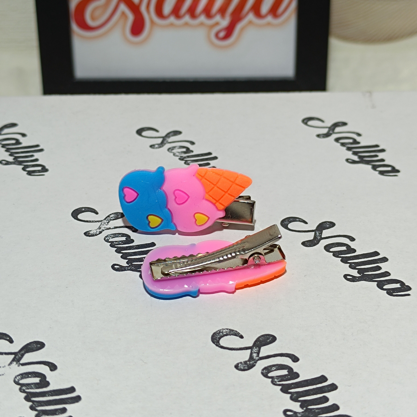 Barrettes x2 glace