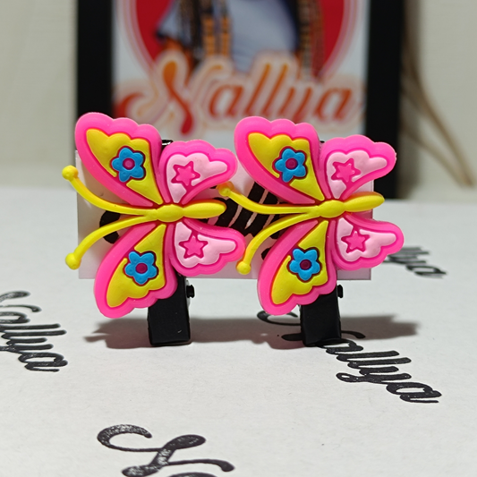 Barrettes x2 papillon