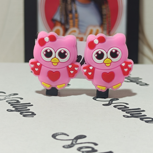 Barrettes x2 hibou