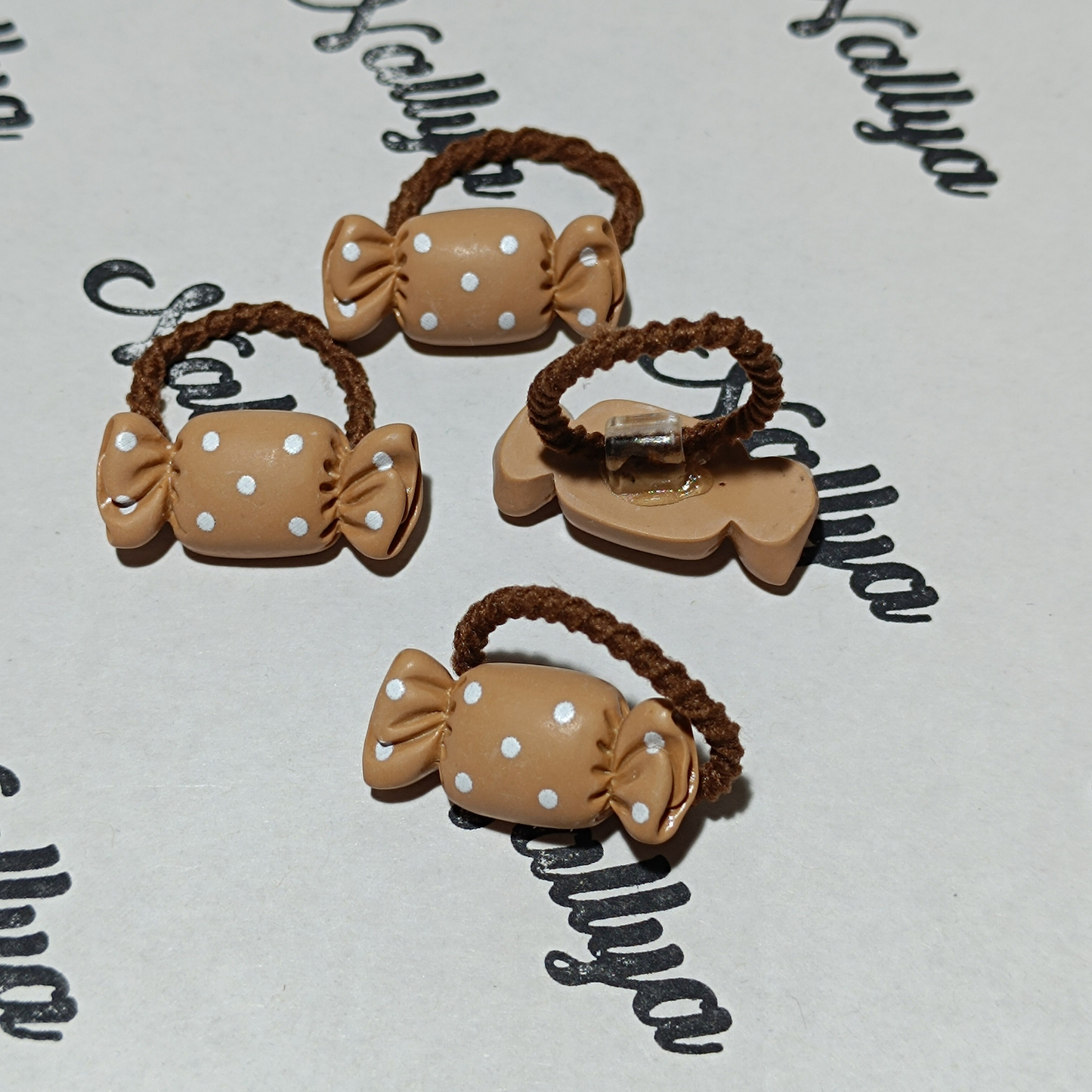Élastique bonbons marron
