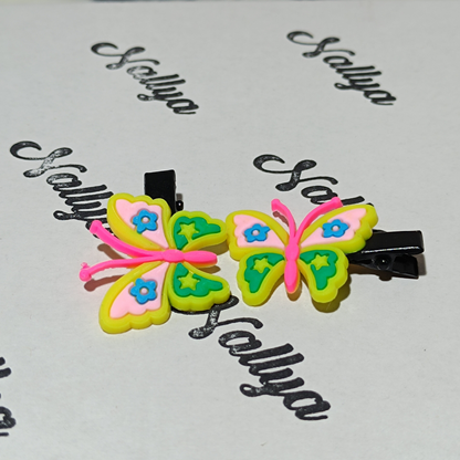 Barrettes x2 papillon