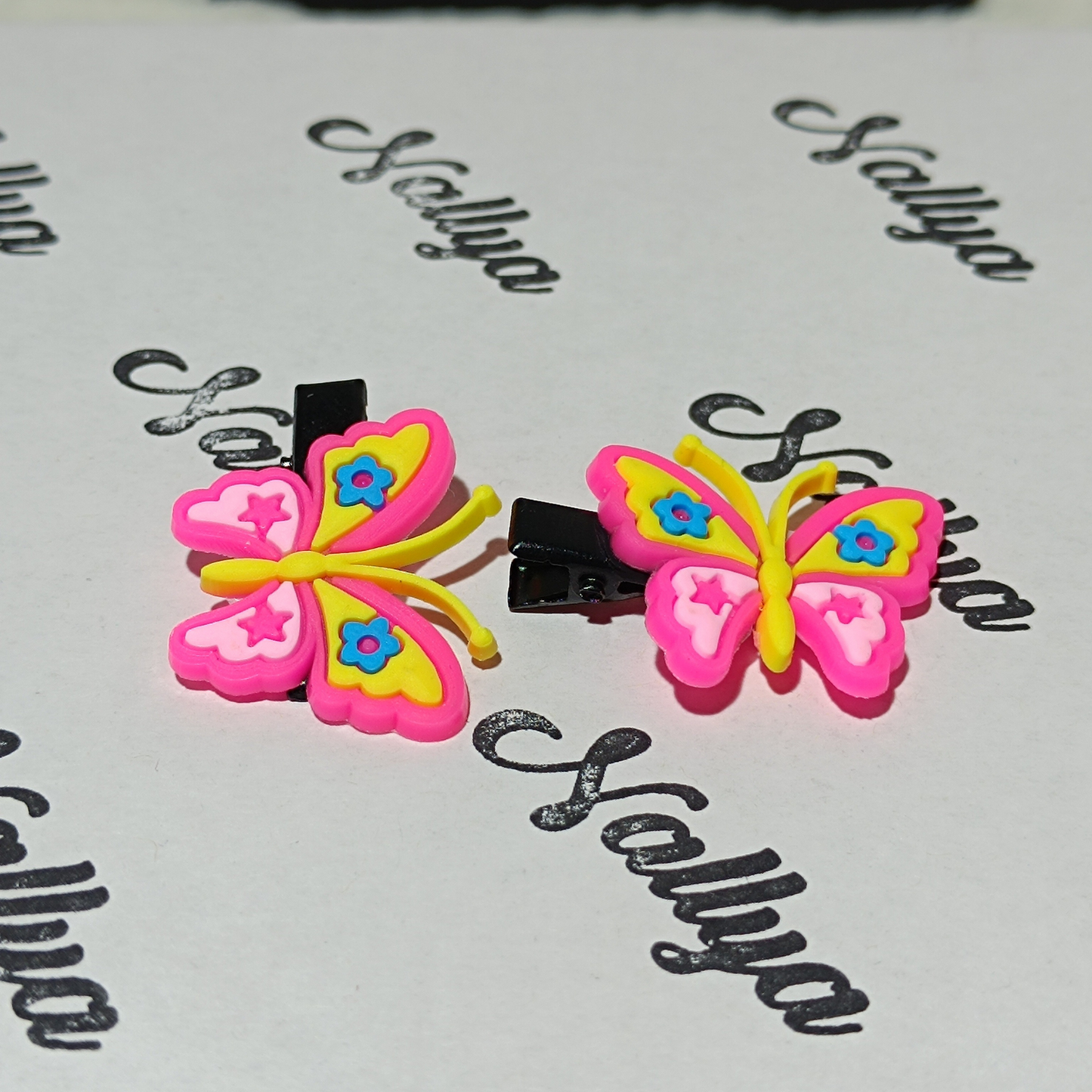 Barrettes x2 papillon